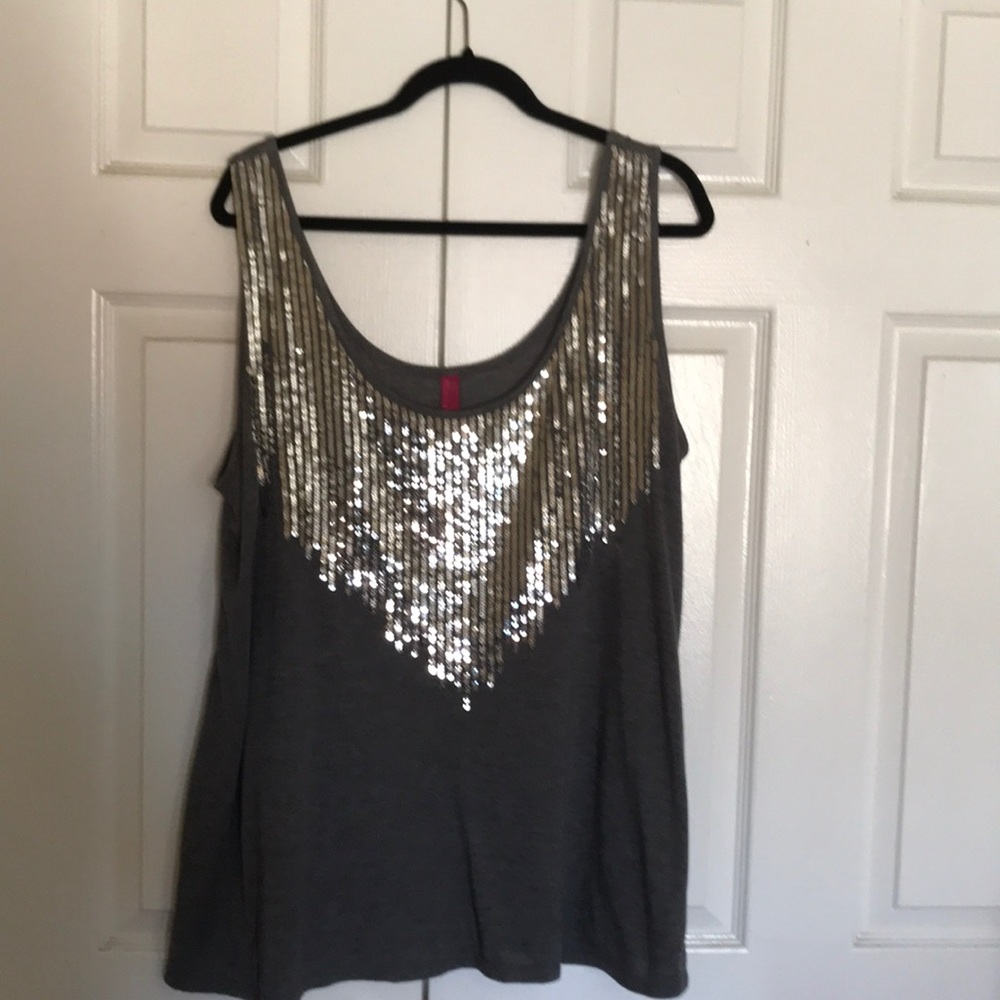 Sequin tank top